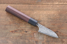  Yoshimi Kato VG10 Damascus Petty-Utility 70mm with Shitan Handle - Japanny - Best Japanese Knife