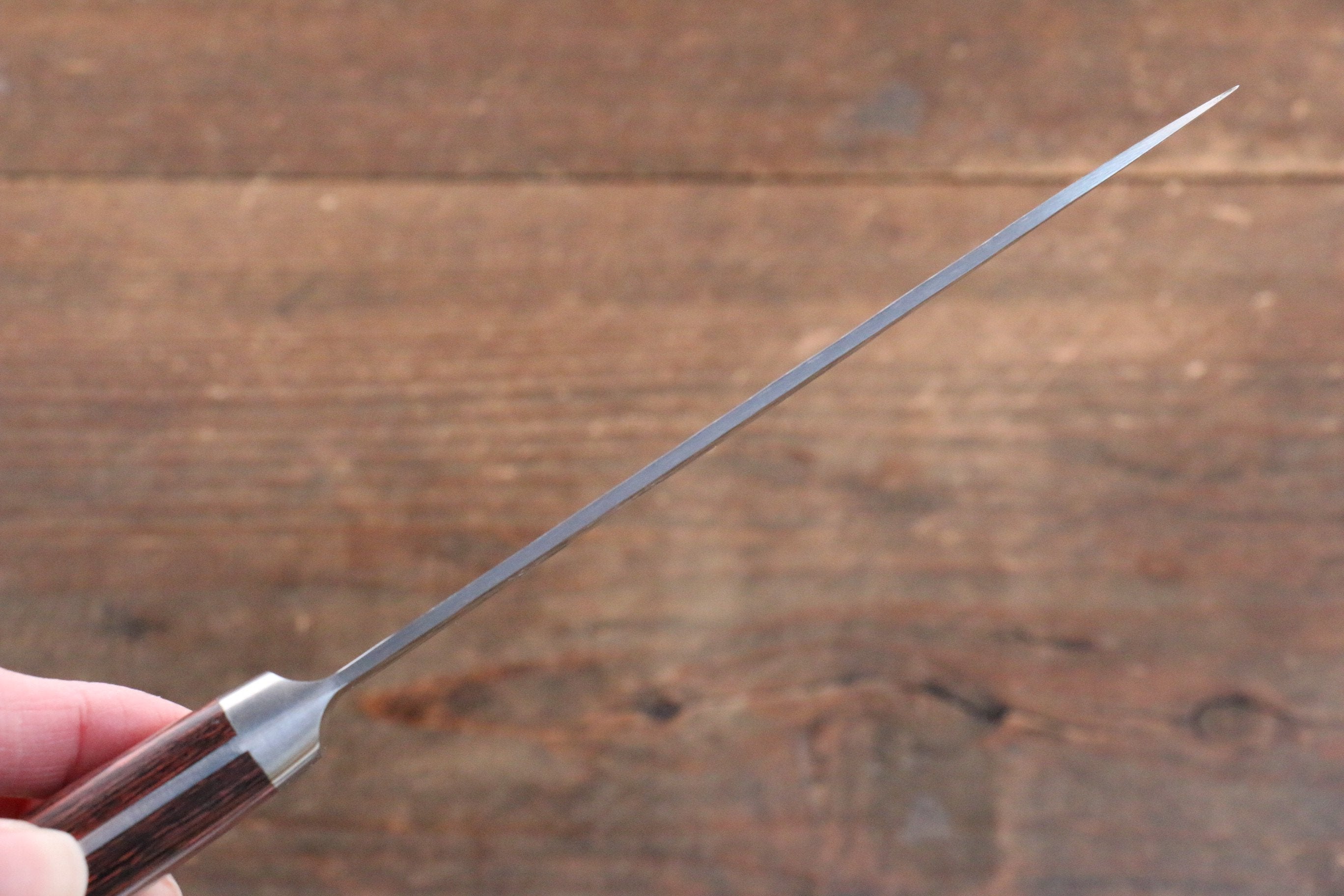 Seisuke VG10 33 Layer Damascus Petty-Utility 135mm Mahogany Handle with Sheath - Japanny - Best Japanese Knife