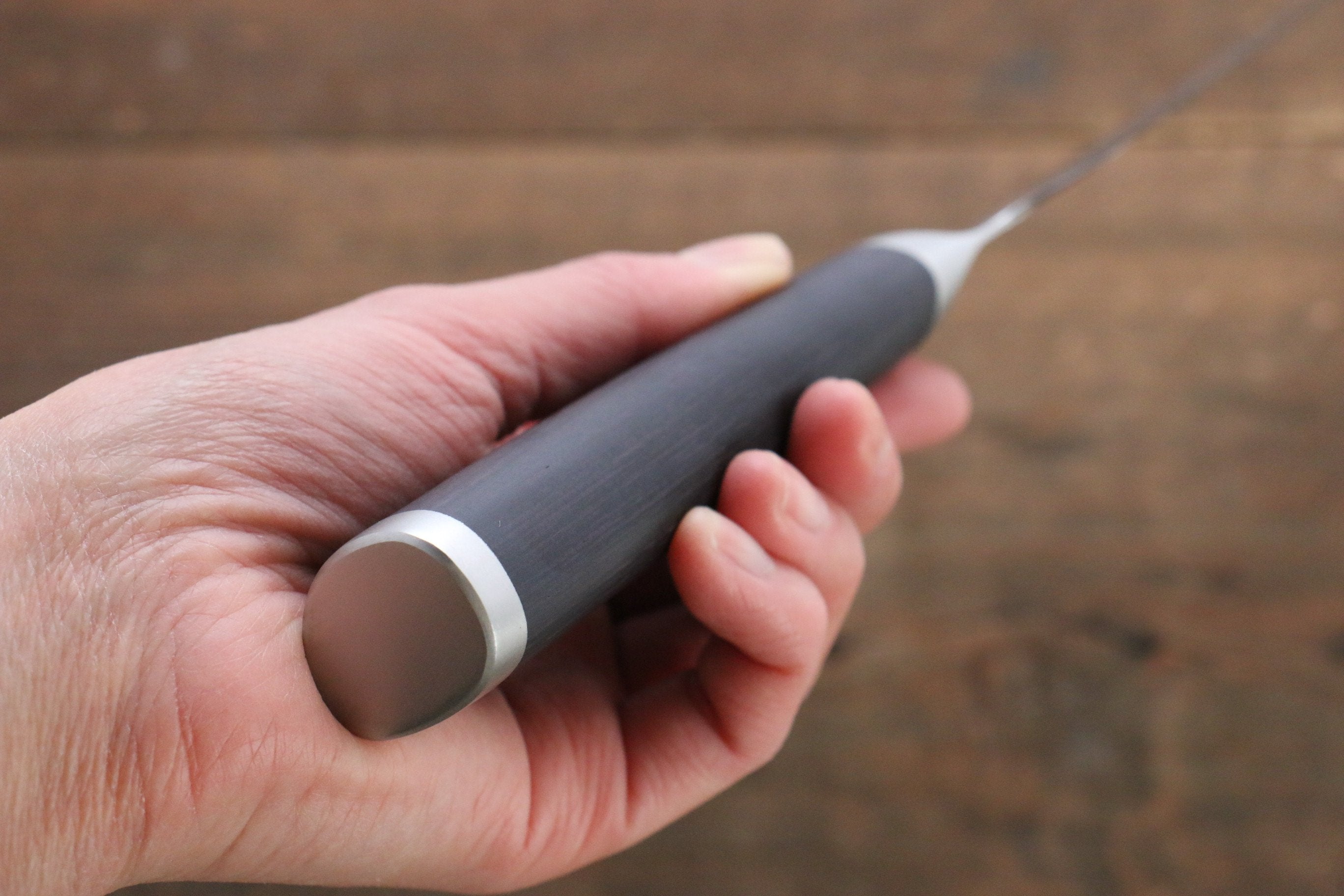 Miyako AUS8 33 Layer Damascus Bread Slicer 240mm - Japanny - Best Japanese Knife