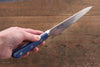 Seisuke Seiten Molybdenum Petty-Utility 120mm Blue Pakka wood Handle with Sheath - Japanny - Best Japanese Knife