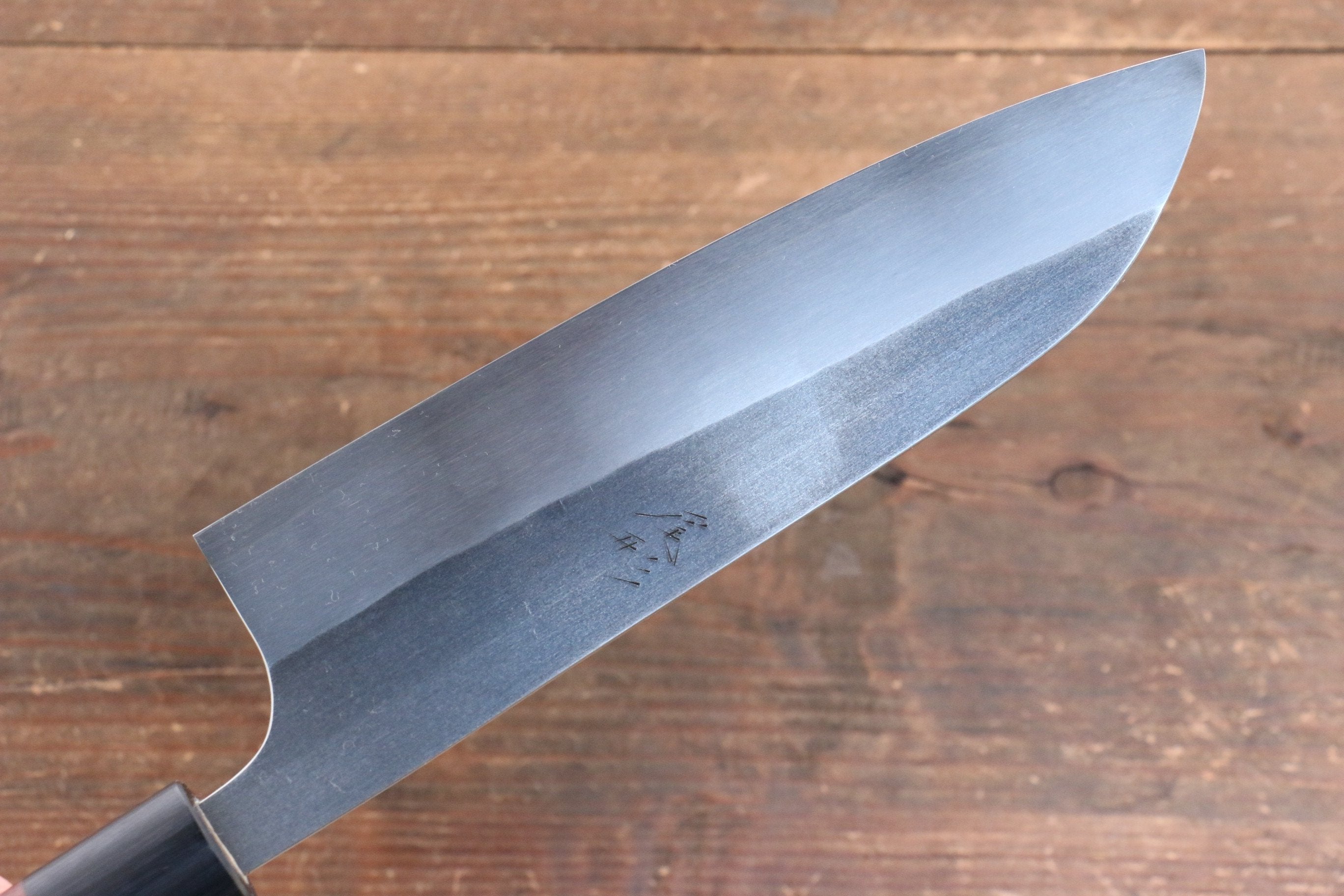 Shungo Ogata SG2 Kurouchi Black Finished Santoku 180mm Shitan Handle - Japanny - Best Japanese Knife