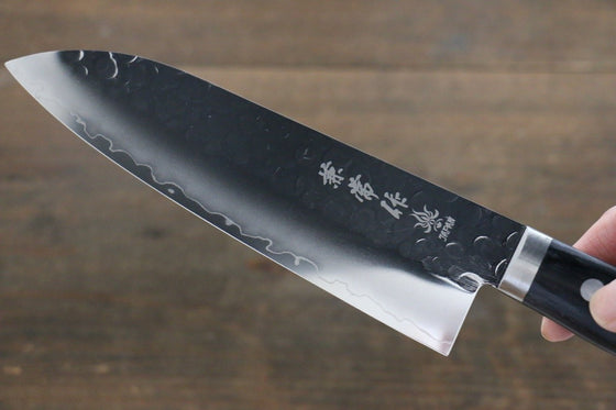 Kanetsune VG1 Hammered Santoku 165mm Pakka wood Handle - Japanny - Best Japanese Knife