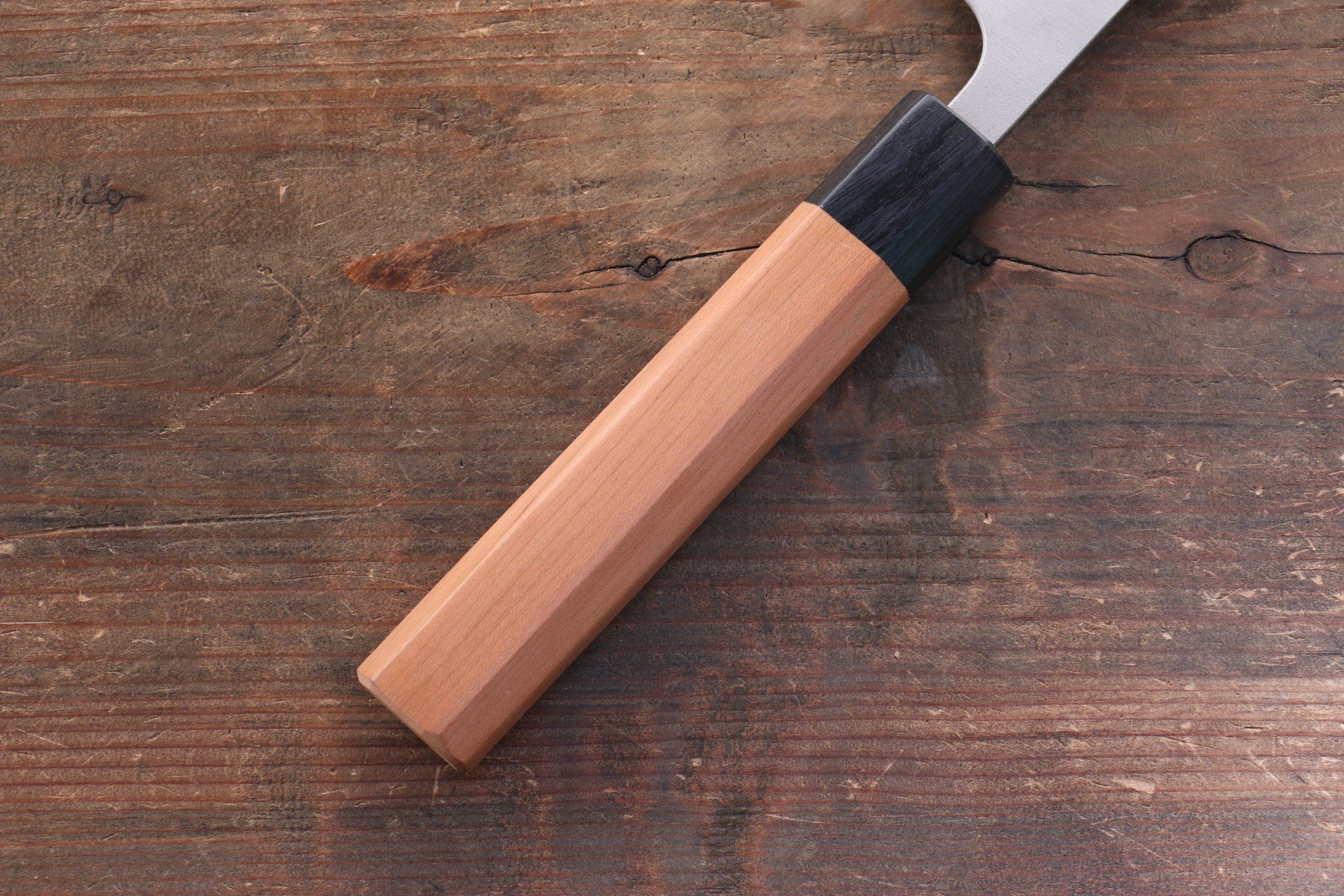 Nao Yamamoto SRS13 Black Damascus Gyuto 210mm Cherry Blossoms Handle - Japanny - Best Japanese Knife