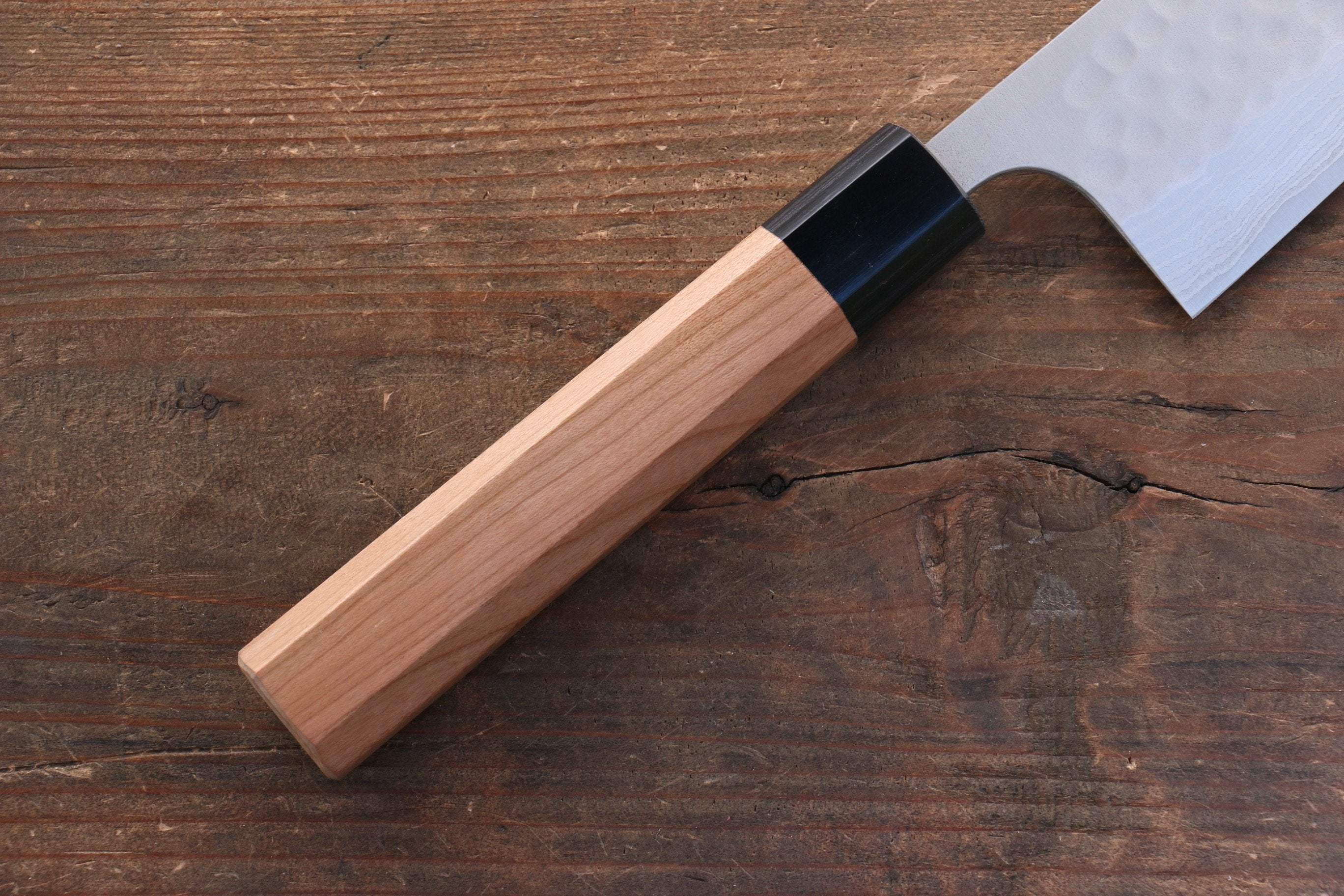 Nao Yamamoto SRS13 Black Damascus Gyuto 210mm Cherry Blossoms Handle - Japanny - Best Japanese Knife