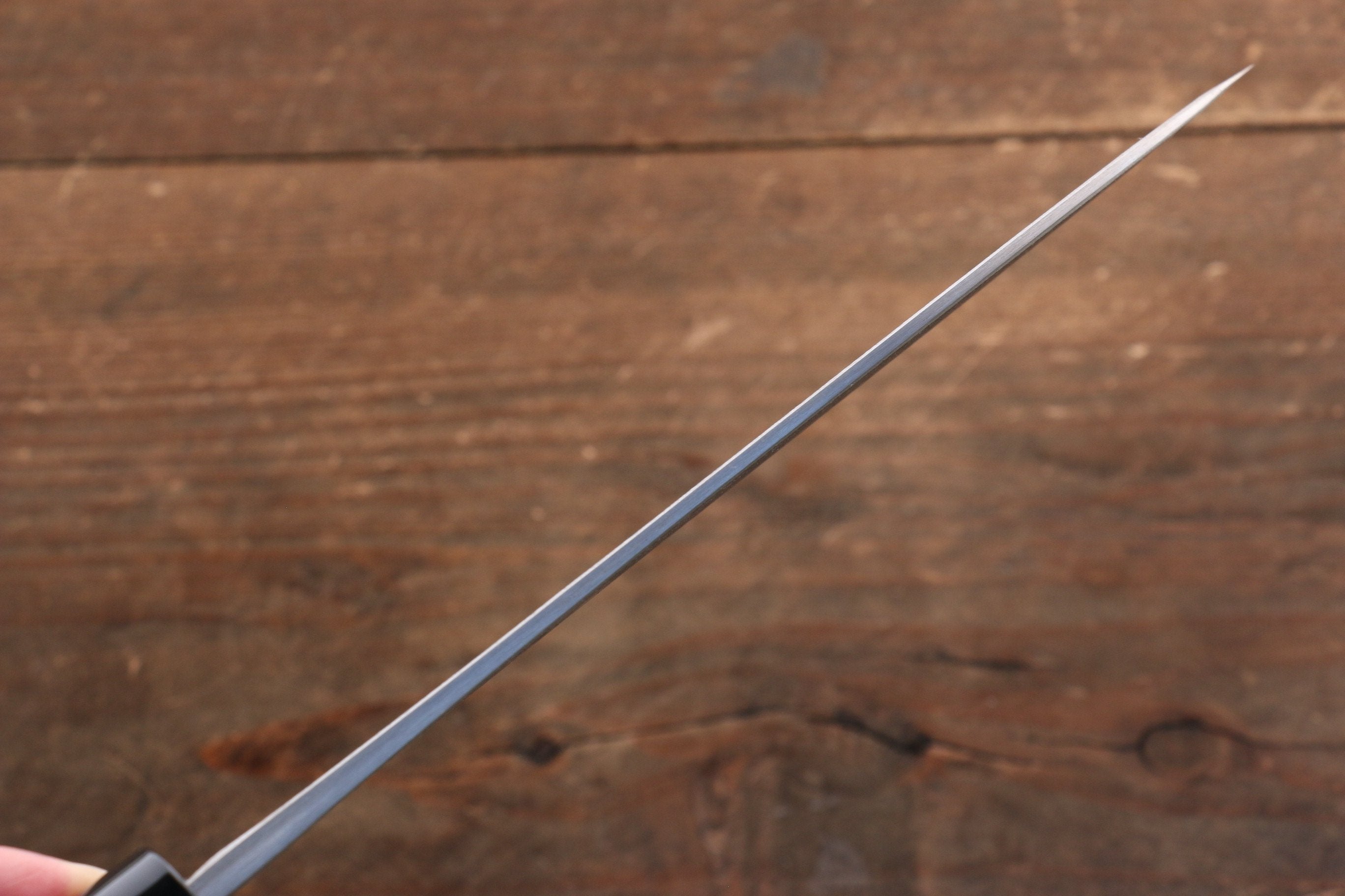 Nao Yamamoto Blue Super Kurouchi Santoku 165mm Walnut Handle - Japanny - Best Japanese Knife