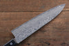 Nao Yamamoto VG10 Black Damascus Gyuto 180mm Black Pakka wood Handle - Japanny - Best Japanese Knife