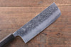 Yoshimi Kato VG10 Hammered Damascus Nakiri 165mm with Black Persimmon Handle - Japanny - Best Japanese Knife