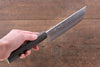 Yoshimi Kato VG10 Hammered Damascus Nakiri 165mm with Black Persimmon Handle - Japanny - Best Japanese Knife