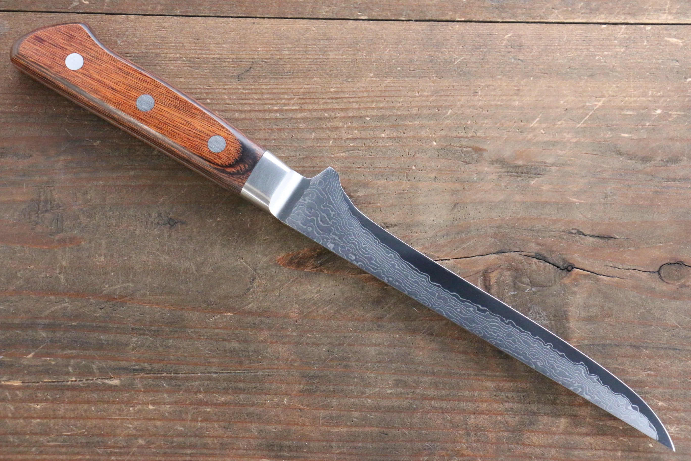 Tamahagane Kyoto 63 Layer Damascus Boning 160mm KP-1119 - Japanny - Best Japanese Knife