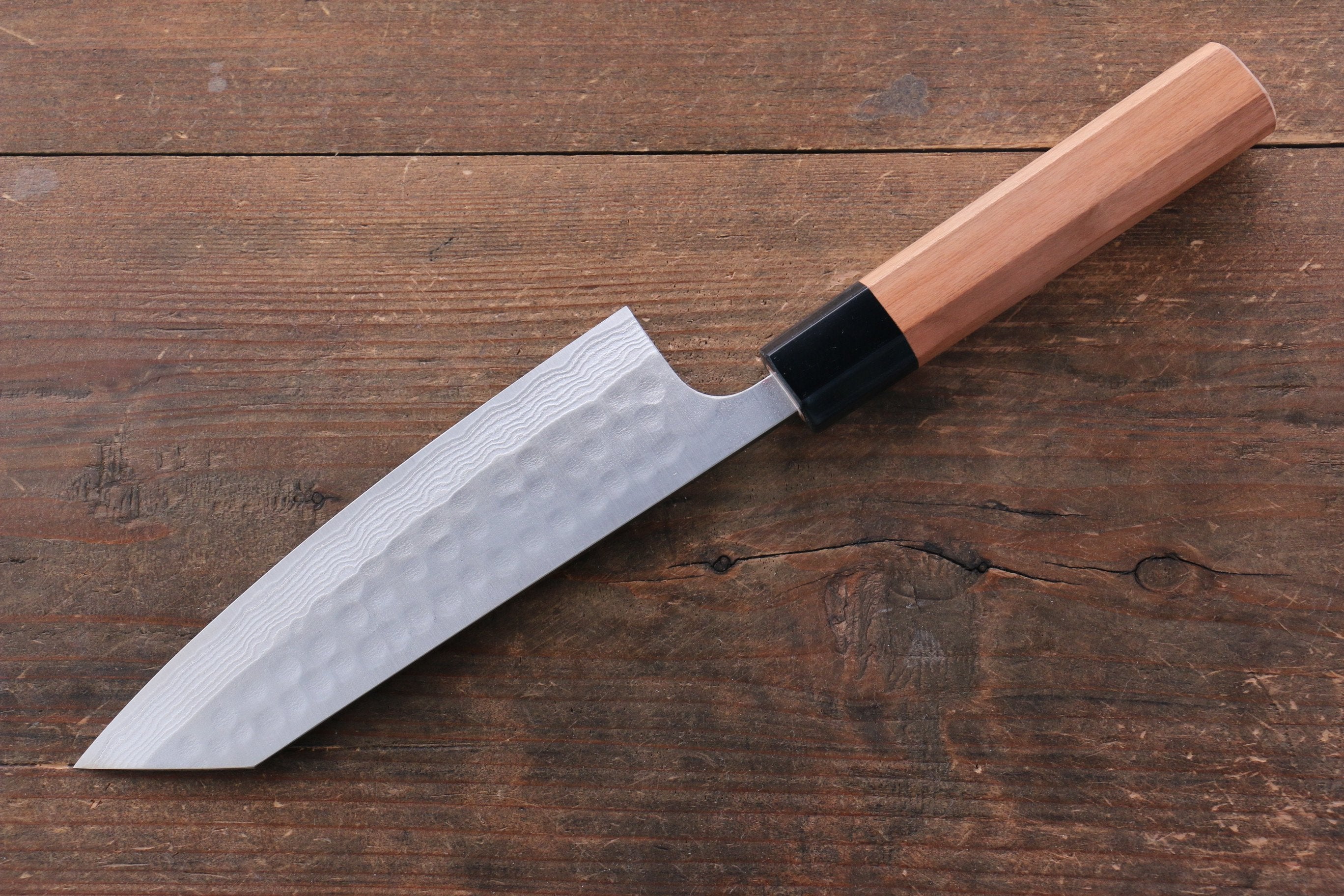 Nao Yamamoto SRS13 Black Damascus Bunka 165mm Cherry Blossoms - Japanny - Best Japanese Knife