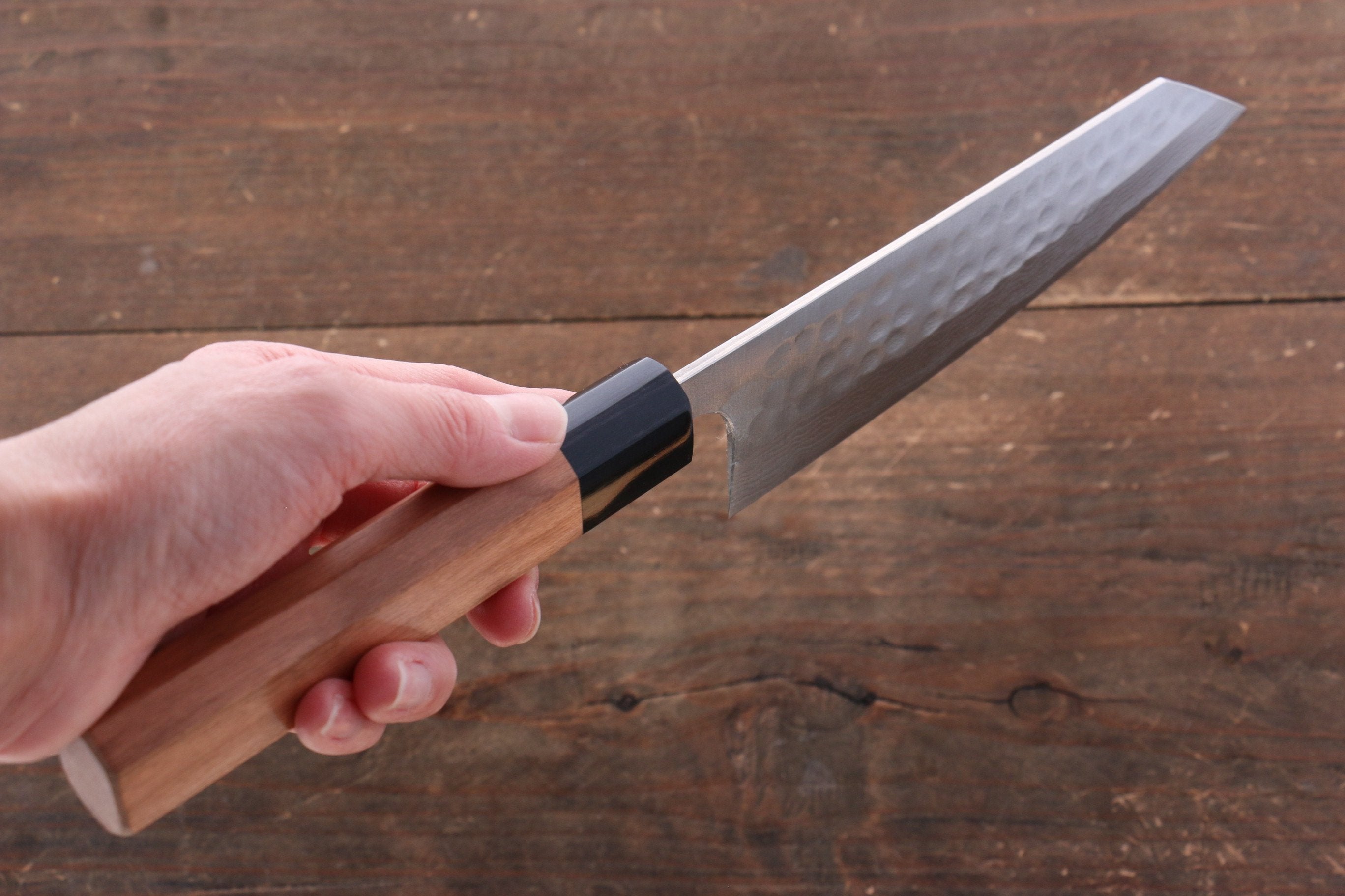 Nao Yamamoto SRS13 Black Damascus Bunka 165mm Cherry Blossoms - Japanny - Best Japanese Knife