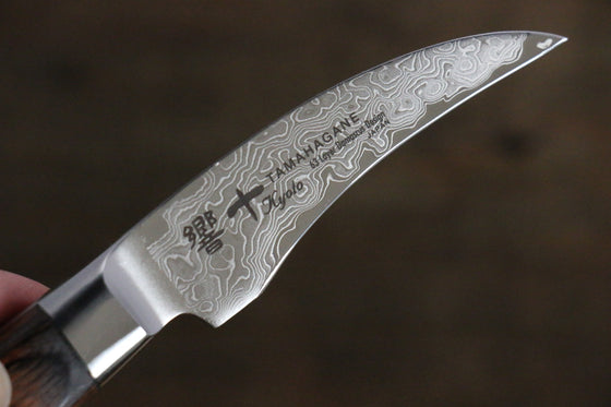 Tamahagane Kyoto 63 Layer Damascus Peeling 70mm KP-1110 - Japanny - Best Japanese Knife