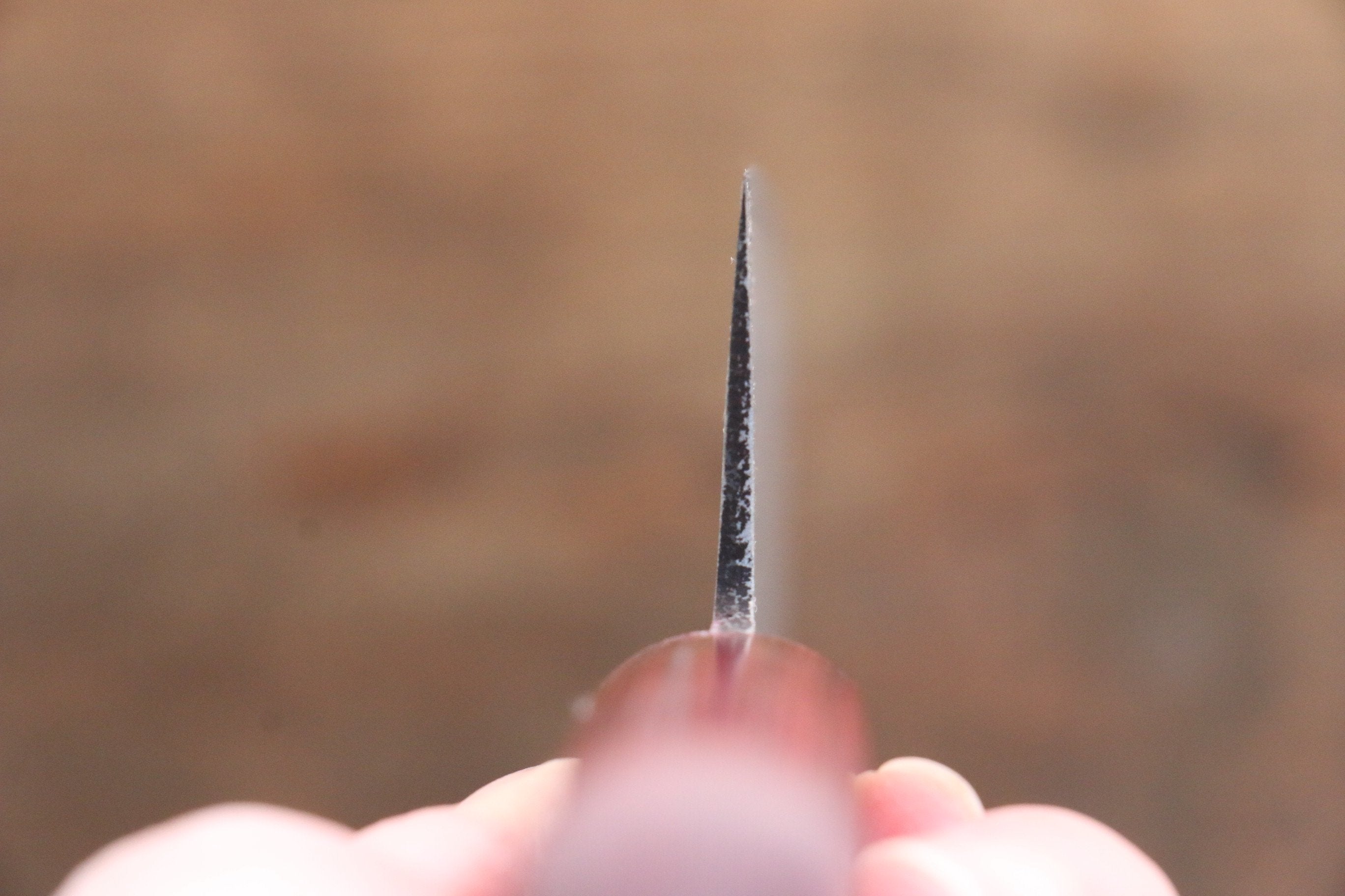 Nao Yamamoto VG10 Black Damascus Santoku 180mm Red Pakka wood Handle - Japanny - Best Japanese Knife