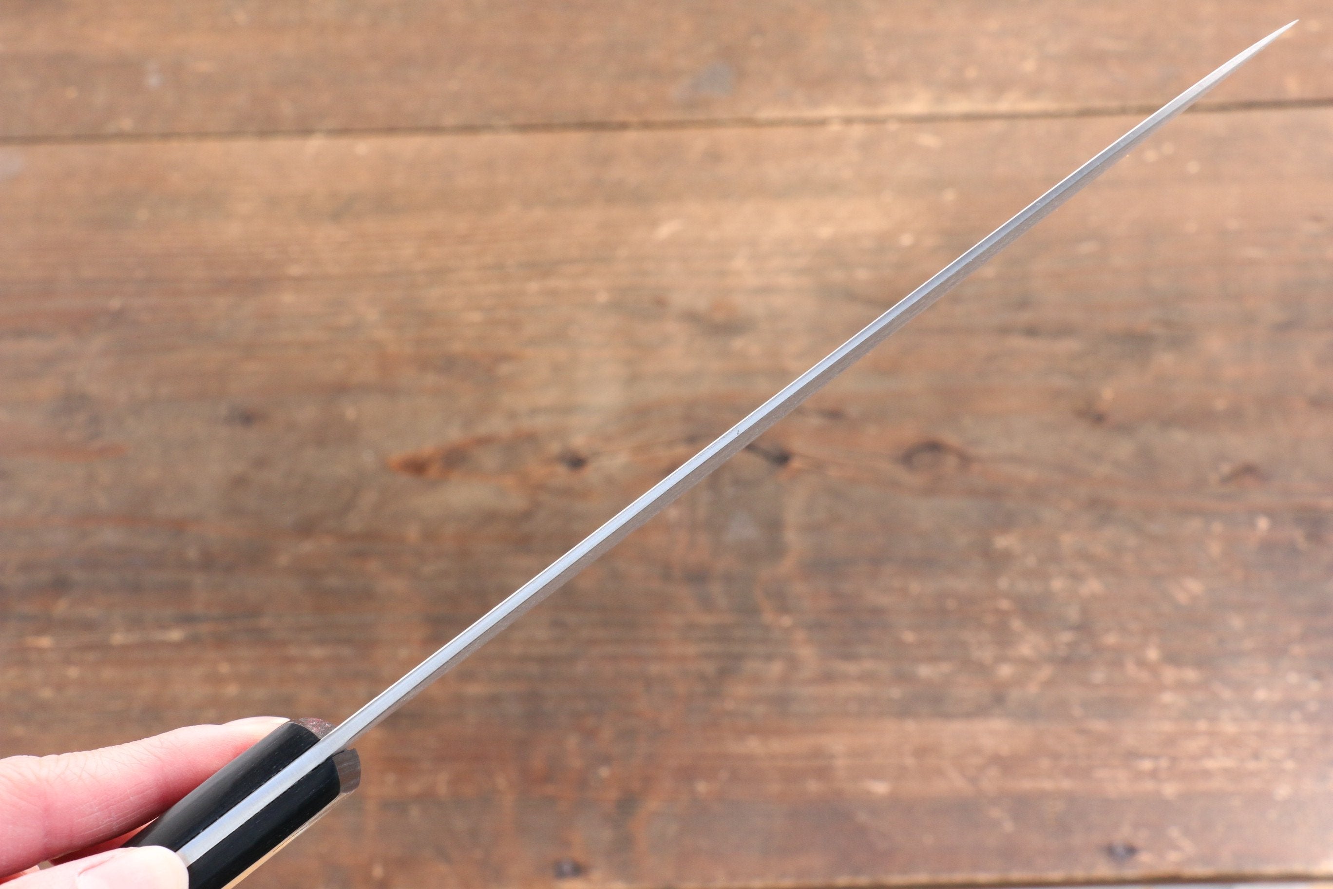 Nao Yamamoto SG2 Damascus Migaki Finished Gyuto 180mm Black Pakka wood Handle - Japanny - Best Japanese Knife