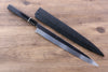 Sakai Takayuki Mt.Fuji Honyaki White Steel No.2 Yanagiba 300mm Ebony with Ring Handle with Sheath - Japanny - Best Japanese Knife