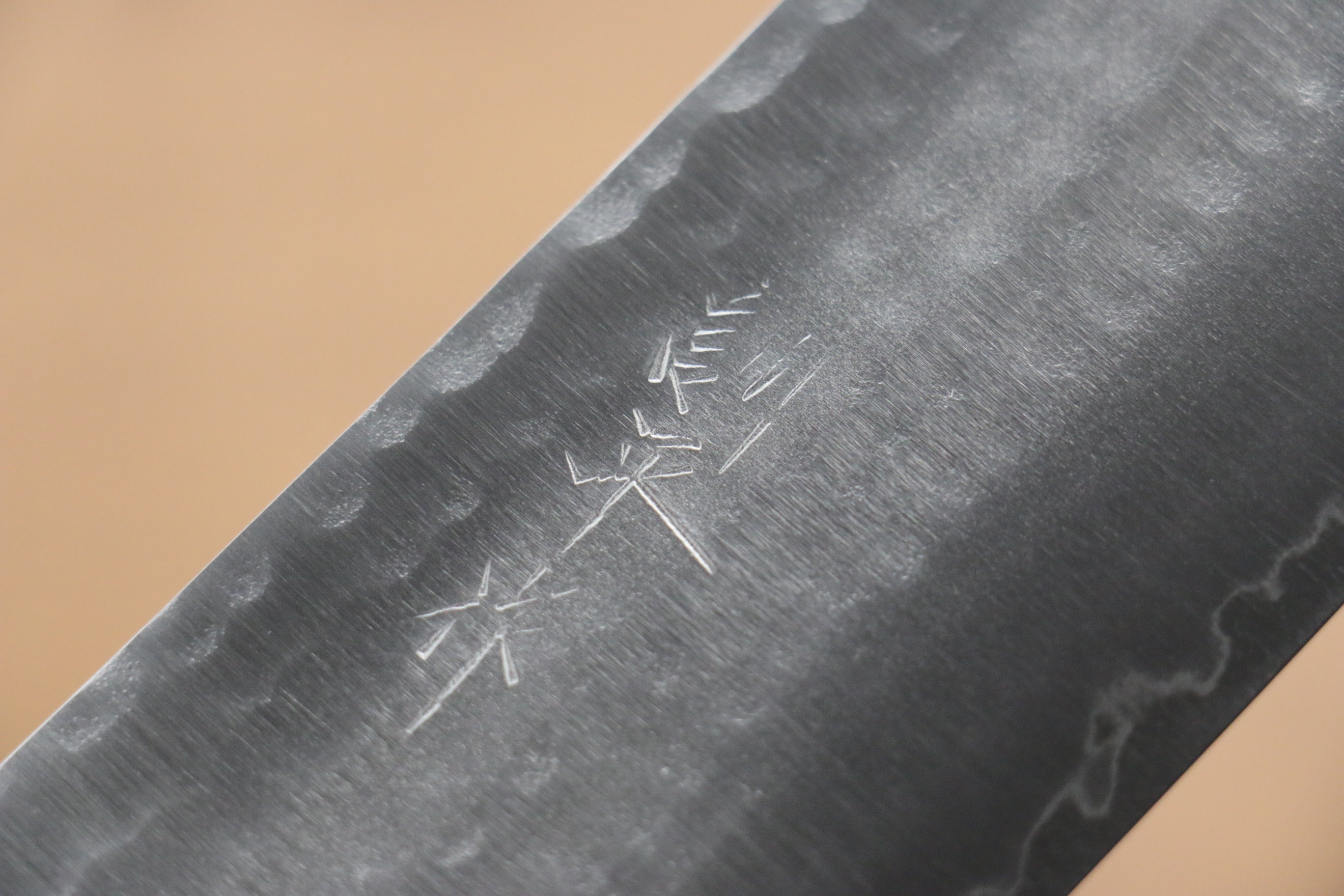 Kunihira VG1 Hammered Nakiri 165mm Shitan (ferrule: Red Pakka wood) Handle - Japanny - Best Japanese Knife