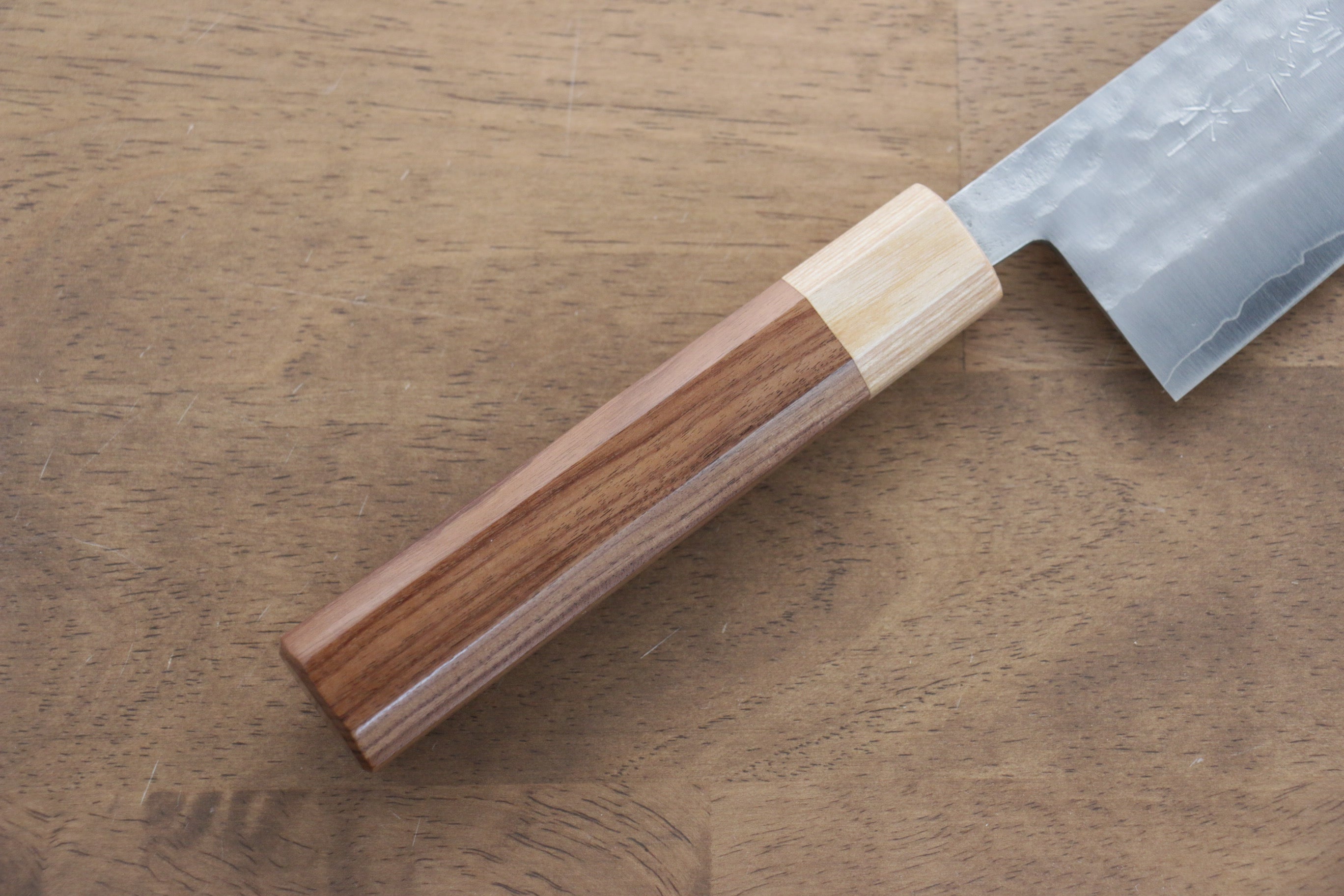 Kunihira VG1 Hammered Santoku 170mm Morado Handle - Japanny - Best Japanese Knife