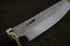 Tsukasa Hinoura Blue Steel No.2 Colored Damascus  Hunter Knife Japanese Chef Knife 135mm - Japanny - Best Japanese Knife