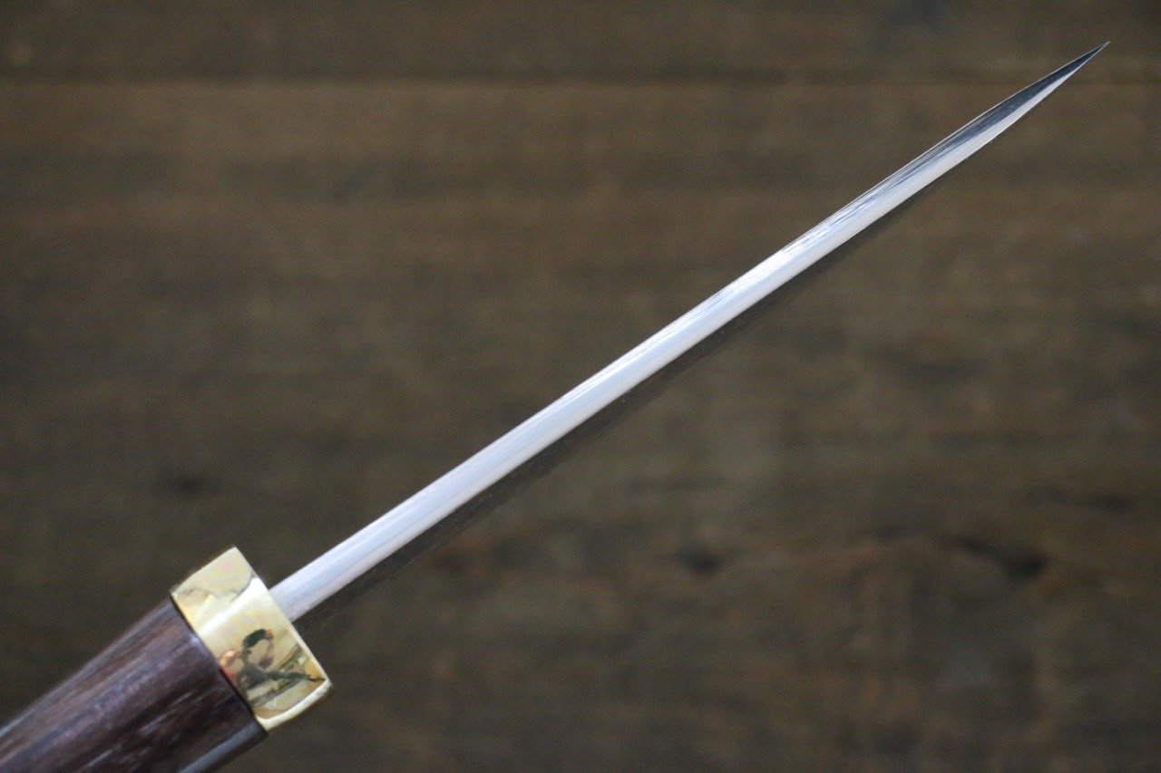 Tsukasa Hinoura Blue Steel No.2 Colored Damascus  Hunter Knife Japanese Chef Knife 135mm - Japanny - Best Japanese Knife