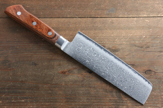 Tamahagane Kyoto 63 Layer Damascus Nakiri 160mm KP-1116 - Japanny - Best Japanese Knife