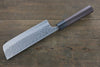 Yoshimi Kato Silver Steel No.3 Hammered Nakiri Japanese Chef Knife 165mm - Japanny - Best Japanese Knife