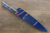 Sakai Takayuki AUS10 45 Layer Damascus Hammered Gyuto 240mm Blue Lacquered Handle with Sheath - Japanny - Best Japanese Knife