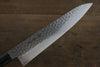 Sakai Takayuki AUS10 45 Layer Damascus Hammered Gyuto 240mm Green Lacquered Handle with Sheath - Japanny - Best Japanese Knife