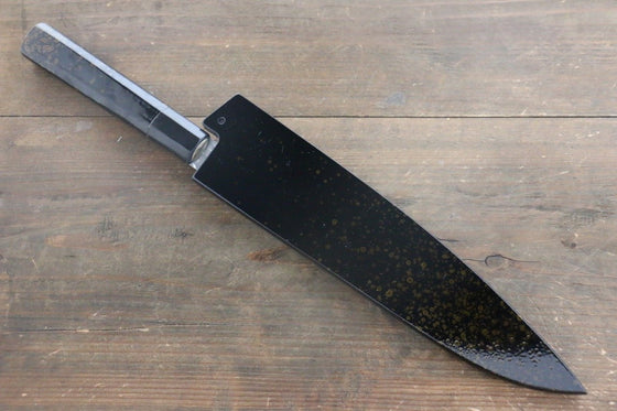 Sakai Takayuki AUS10 45 Layer Damascus Hammered Gyuto 240mm Gold Lacquered Handle with Sheath - Japanny - Best Japanese Knife