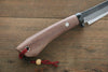 Tsukasa Hinoura White Steel Kurouchi Hunter Knife 105mm with Rose wood Handle - Japanny - Best Japanese Knife