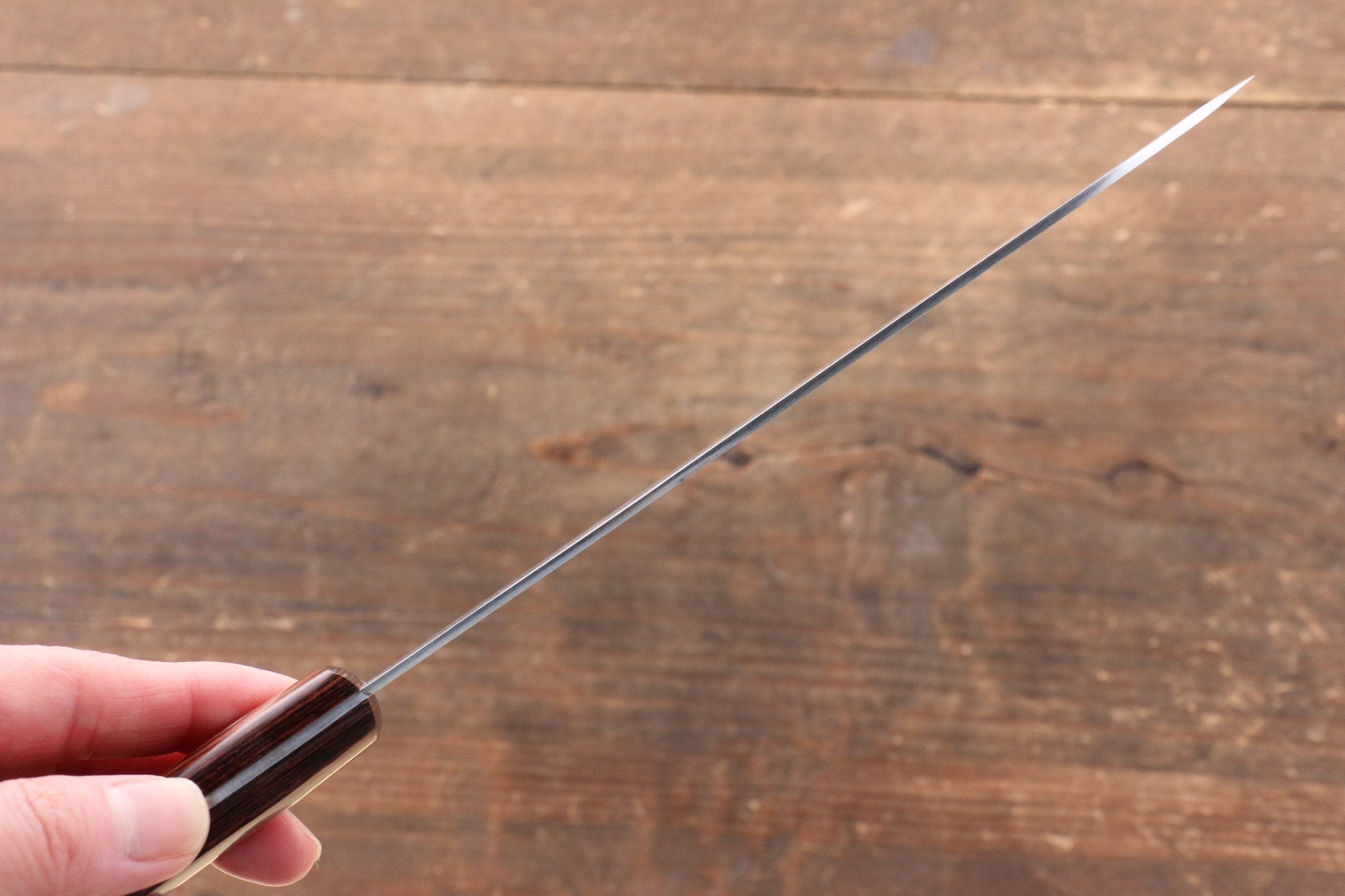 Kunihira VG1 Migaki Finished Santoku 170mm Mahogany Handle - Japanny - Best Japanese Knife