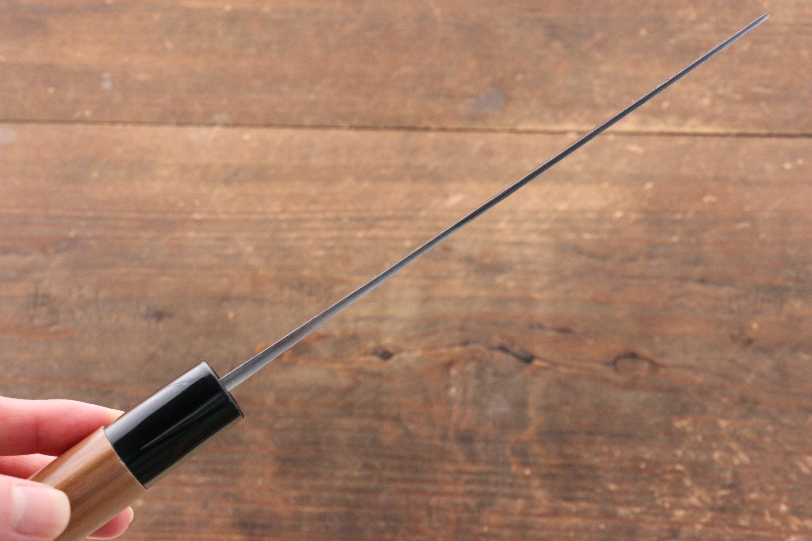 Kunihira Tanryu VG1 Damascus Nakiri 165mm Walnut Handle - Japanny - Best Japanese Knife