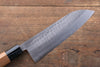 Kunihira Tanryu VG1 Damascus Santoku 170mm Walnut Handle - Japanny - Best Japanese Knife