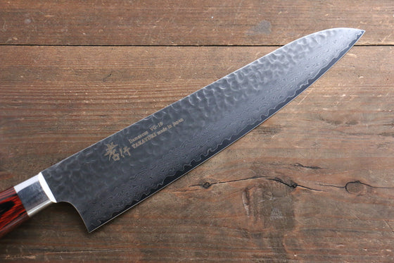 Sakai Takayuki VG10 33 Layer Damascus Sujihiki, Gyuto 240mm, Santoku, Petty 150mm & Paring 80mm Set - Japanny - Best Japanese Knife