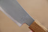 Jikko Fujisan Blue Steel No.2 Petty-Utility  135mm Oak Handle - Japanny - Best Japanese Knife