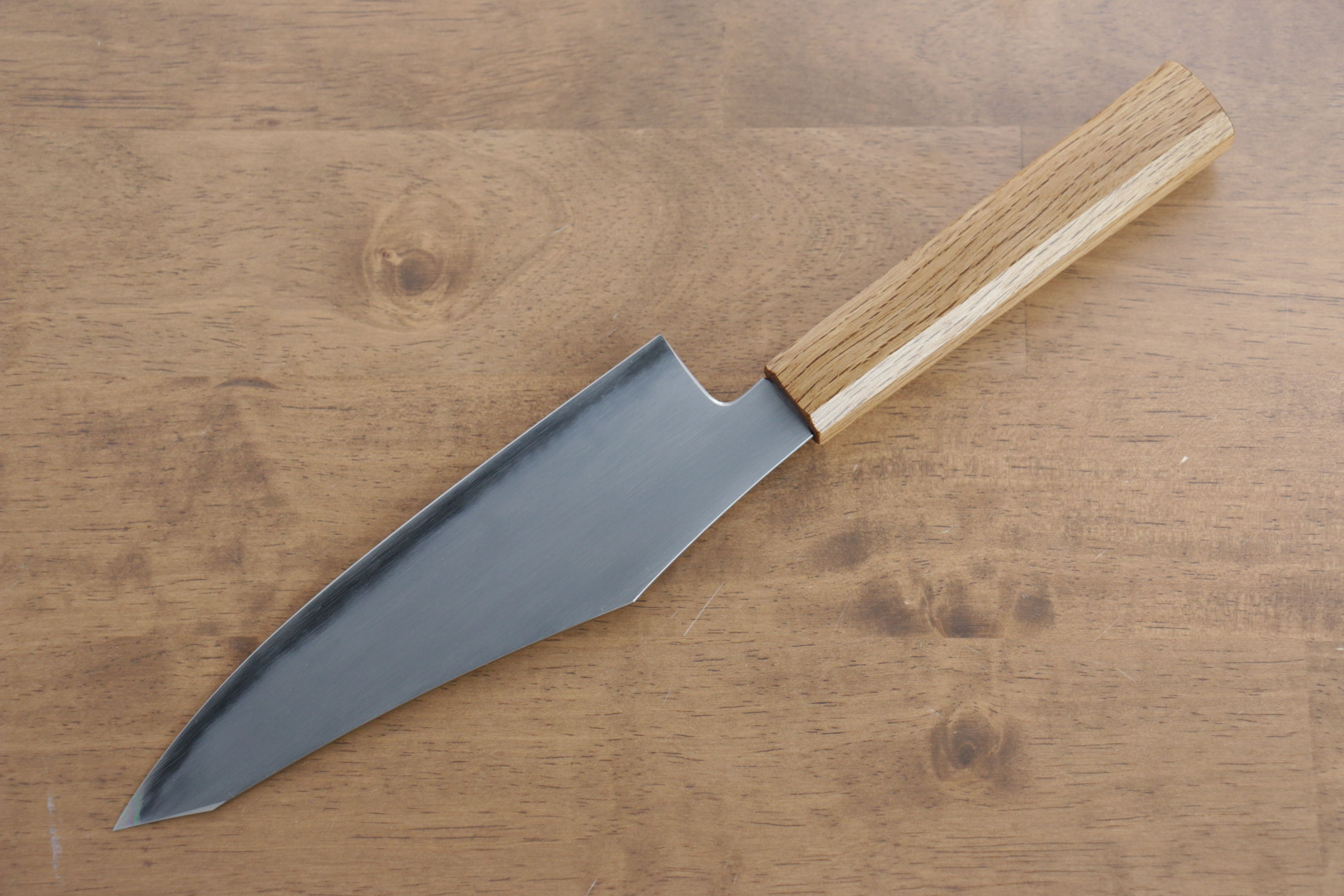 Jikko Fujisan Blue Steel No.2 Santoku  180mm Oak Handle - Japanny - Best Japanese Knife