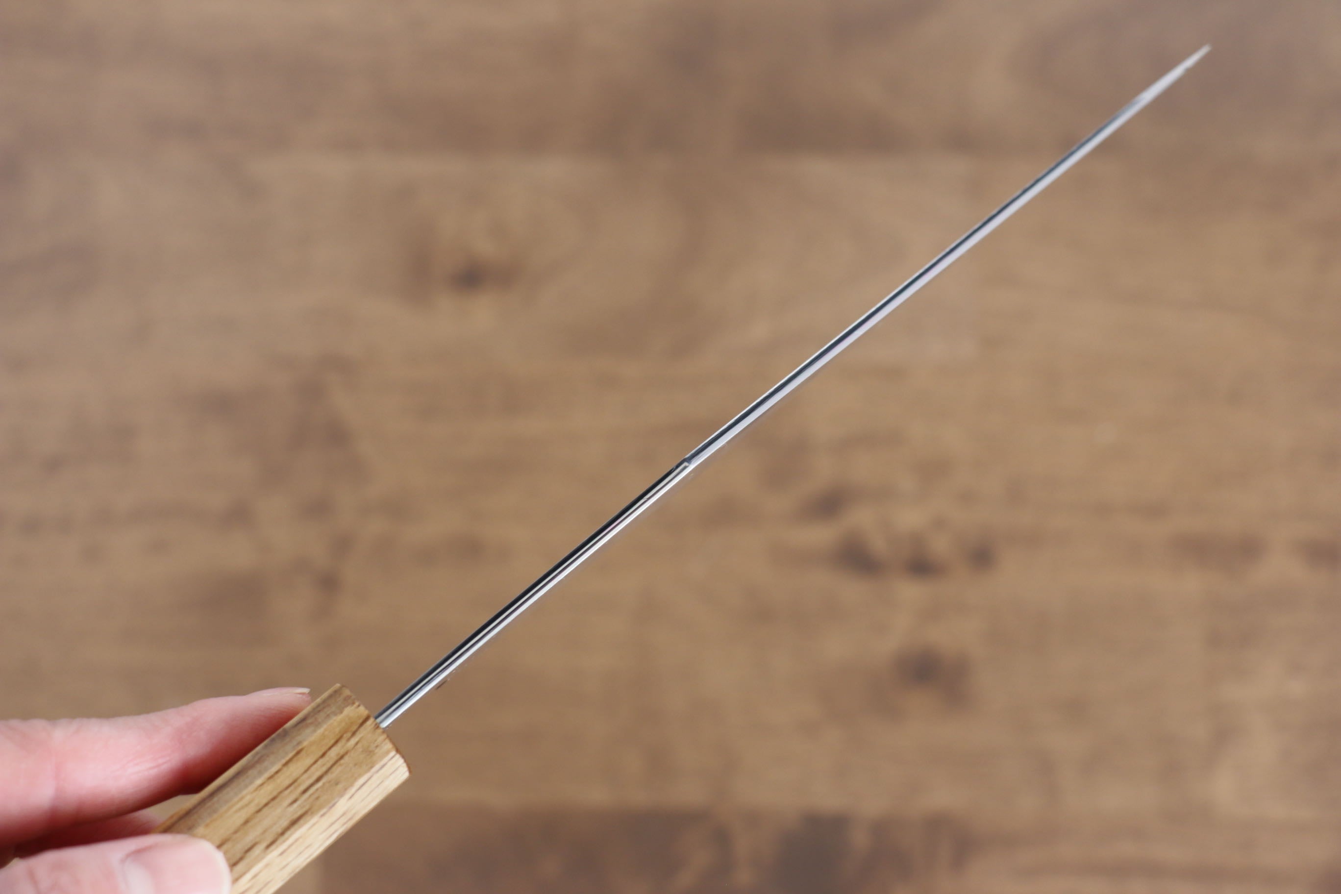 Jikko Fujisan Blue Steel No.2 Santoku  180mm Oak Handle - Japanny - Best Japanese Knife