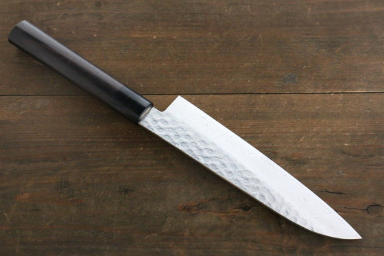 Sakai Takayuki AUS10 45 Layer Damascus Santoku 180mm Shitan Handle - Japanny - Best Japanese Knife