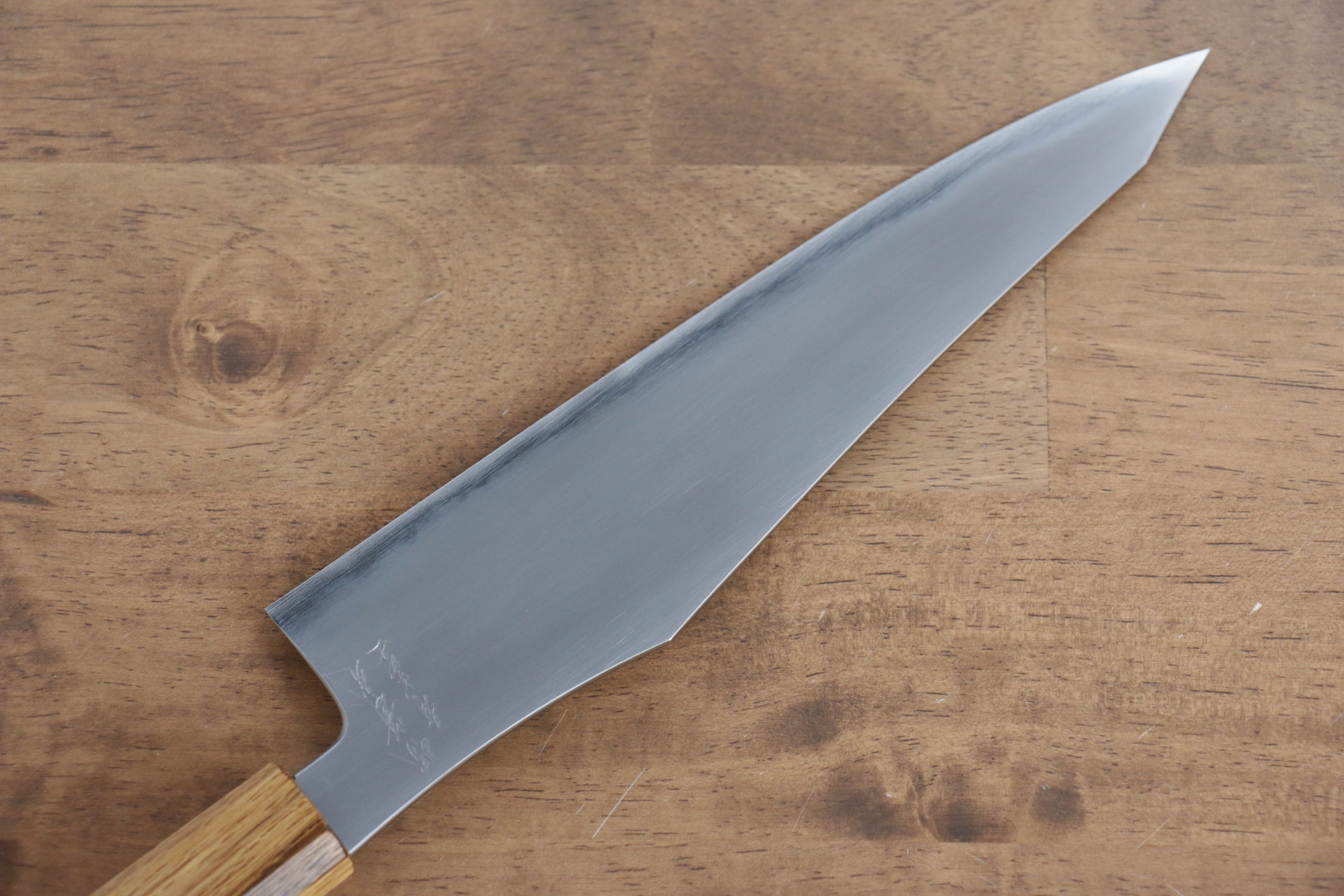 Jikko Fujisan Blue Steel No.2 Gyuto  210mm Oak Handle - Japanny - Best Japanese Knife