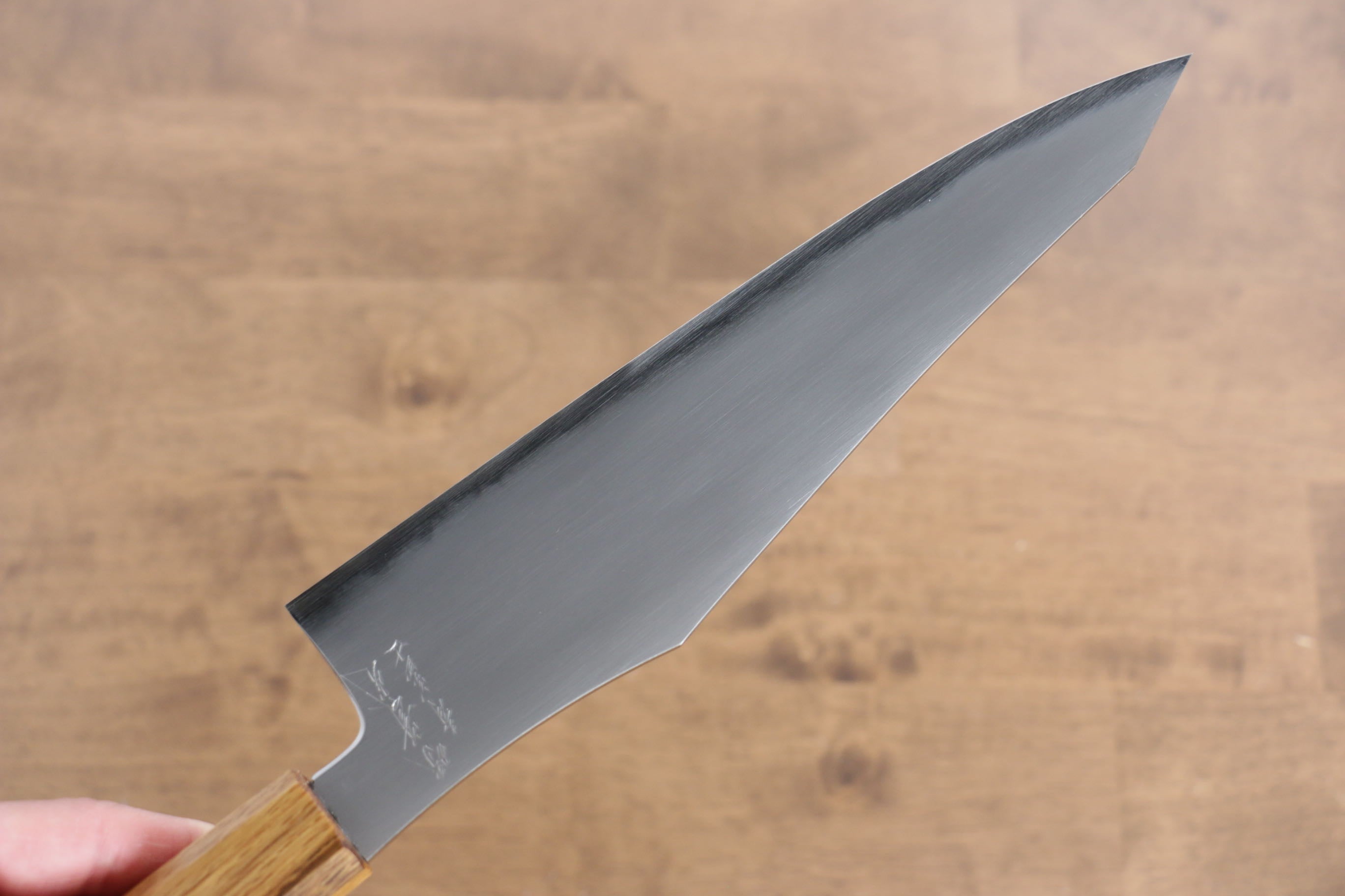 Jikko Fujisan Blue Steel No.2 Gyuto  210mm Oak Handle - Japanny - Best Japanese Knife