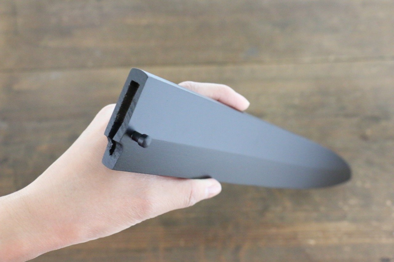 Black Saya Sheath for Yanagiba Knife with Plywood Pin-300mm - Japanny - Best Japanese Knife