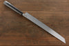 Sakai Takayuki Silver Steel No.3 Sakimaru Takohiki Ebony Wood Handle - Japanny - Best Japanese Knife