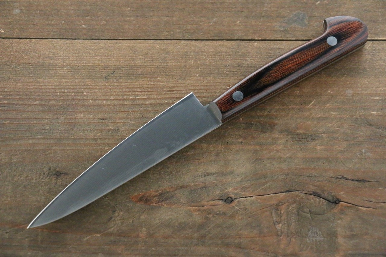 Iseya Molybdenum Petty-Utility 120mm Mahogany Handle - Japanny - Best Japanese Knife