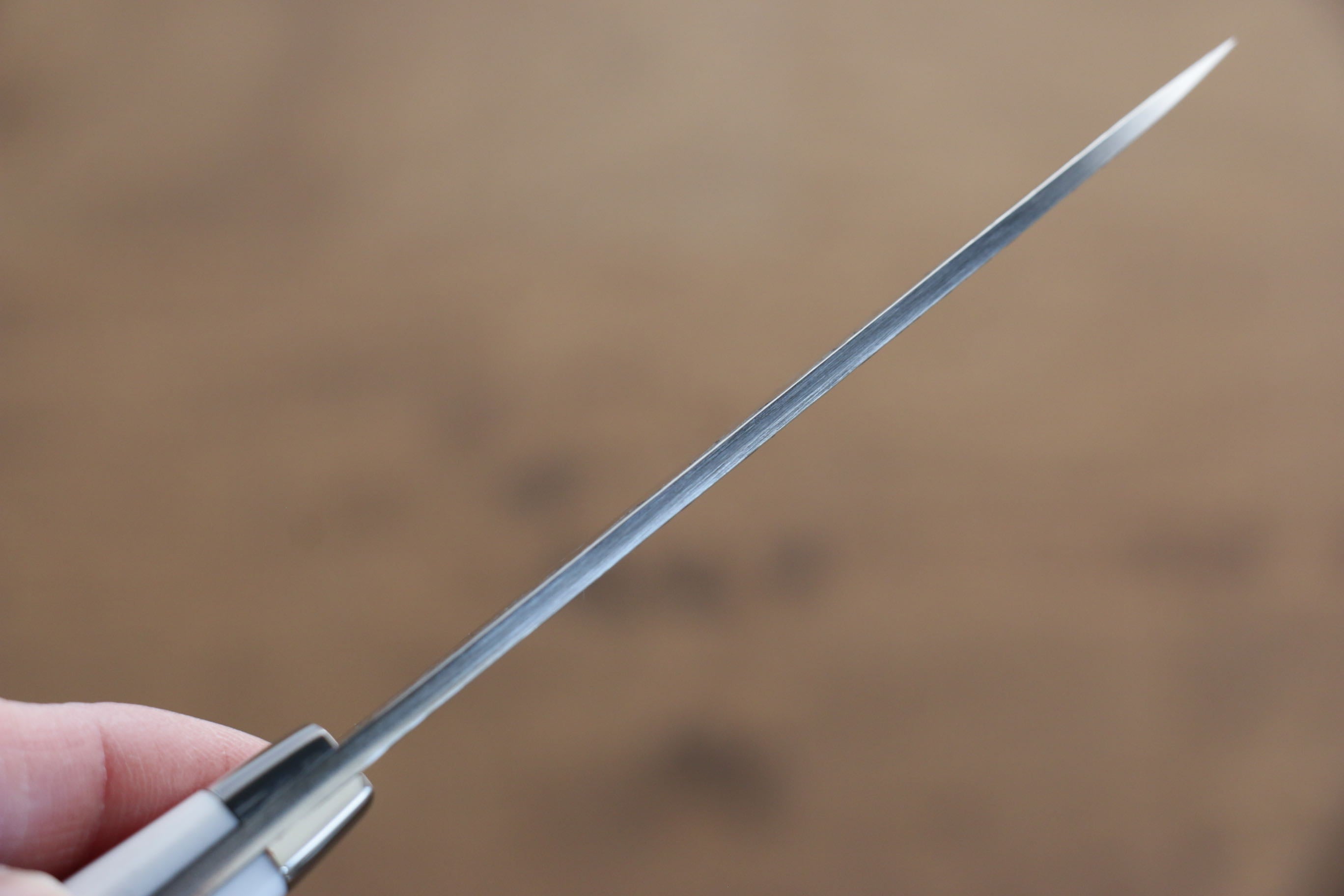 Kazuo Nomura VG10 Damascus Petty-Utility 100mm White Stone Handle - Japanny - Best Japanese Knife