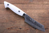 Kazuo Nomura VG10 Damascus Kiritsuke 90mm White Stone Handle - Japanny - Best Japanese Knife