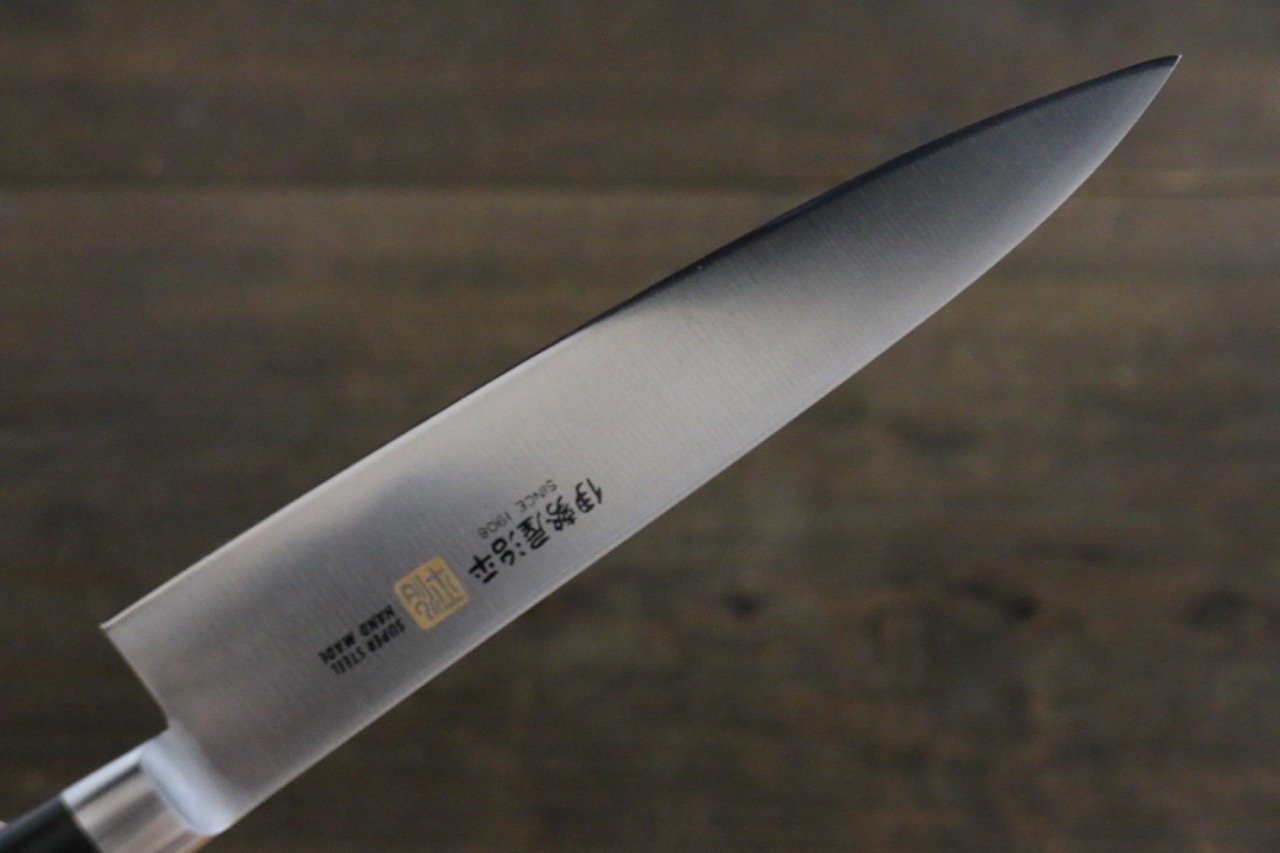 Iseya Molybdenum Petty-Utility 150mm Black Pakka wood Handle - Japanny - Best Japanese Knife