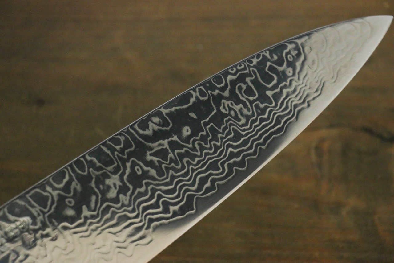 Sukenari ZDP189 Damascus Gyuto 240mm Shitan Handle - Japanny - Best Japanese Knife