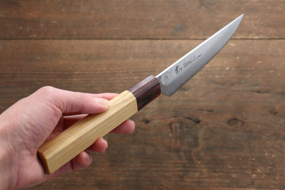 Sakai Takayuki VG10 33 Layer Damascus Steak 120mm Keyaki (Japanese Elm) Handle - Japanny - Best Japanese Knife