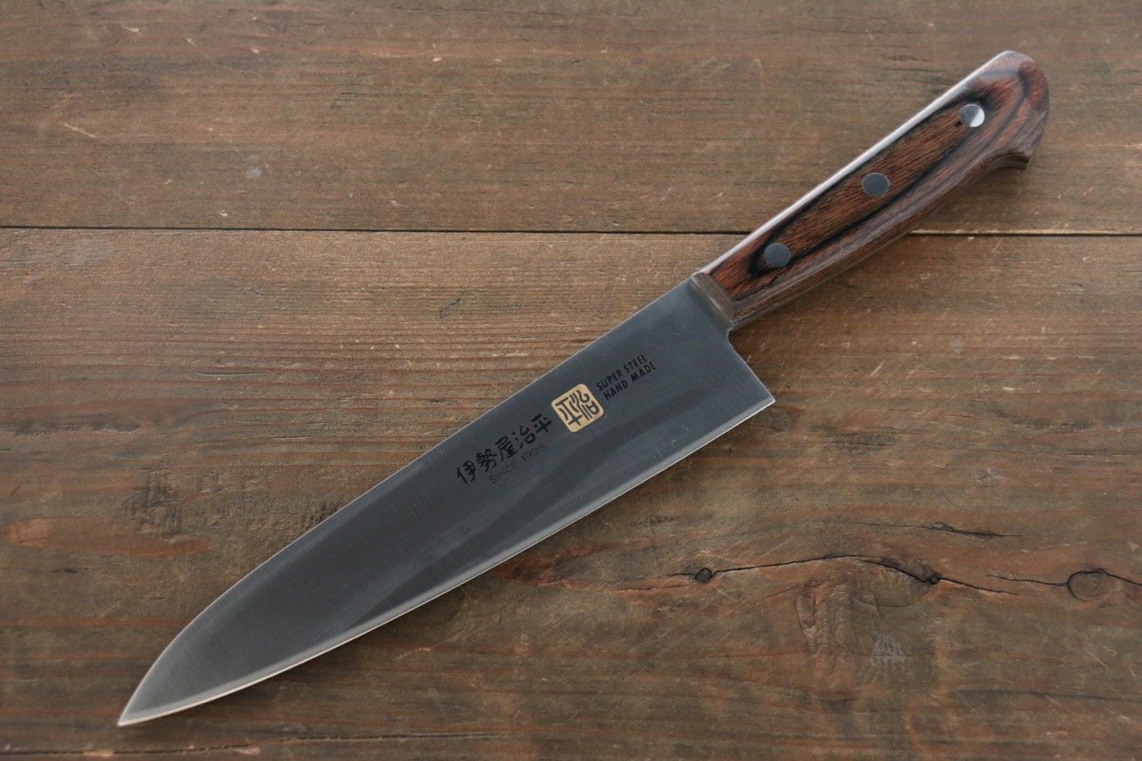 Iseya Molybdenum Gyuto 180mm Mahogany Handle - Japanny - Best Japanese Knife
