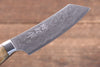 Kazuo Nomura VG10 Damascus Kiritsuke 90mm Brown Cow Bone Handle - Japanny - Best Japanese Knife