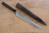 Sakai Takayuki Chef Series Silver Steel No.3 Yanagiba 270mm Ebony Wood Handle with Persimmon Sheath - Japanny - Best Japanese Knife